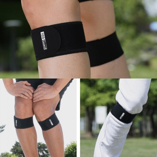 STAR PLANET SHOP,[초박형] 백세지켜 무릎핏 러닝 무릎보호대 2+2세트 슬개건 슬개골 등산 무릎아대