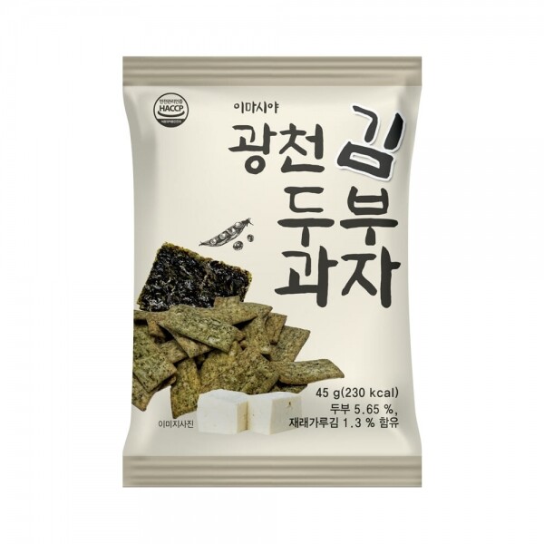[고단백] 이마시야 광천김 두부과자 두부칩 두부간식 스낵 다이어트과자 18봉