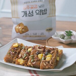 [건강한] 정가네 상주곶감 넣은 개성약밥 한종만 장인 간편식 찹쌀 전통 약밥